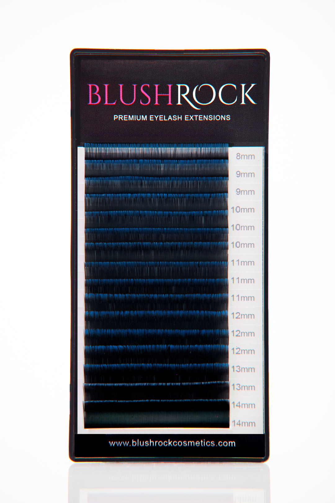 Blue Black Ombre Tinted Lash Extensions